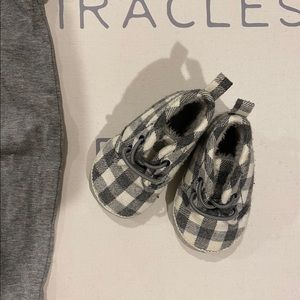 Plaid slip on high tops